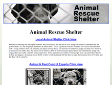 Tablet Screenshot of animalrescueshelter.net